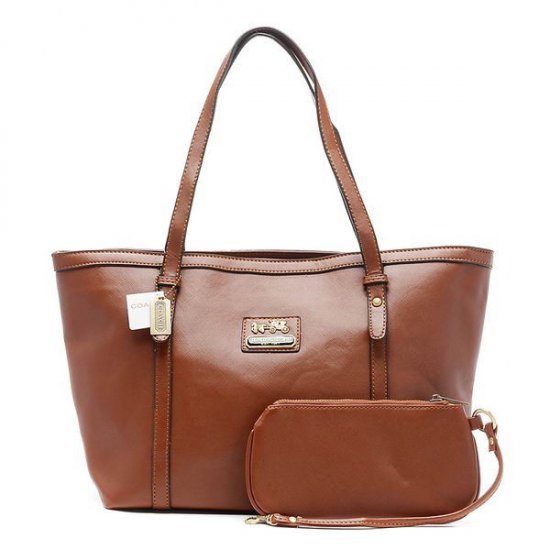 Coach City Large Brown Totes CBX  Coach City Large Brown Totes CBX